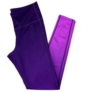 Athleta Womens Leggings Size Small‎ Chaturanga Purple Gradient Ombré Activewear